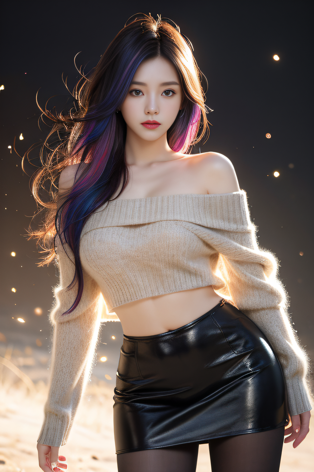 图片[3]-Stable Diffusion【真人模型】：AI绘画打造极致光影美女人像摄影，超真实！-子青资源网