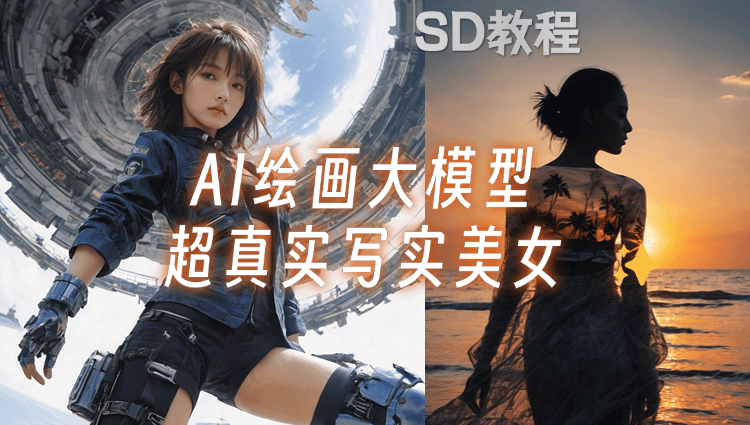Stable Diffusion【美女写实模型】：亚洲女性写实大模型，皮肤细腻光滑！-子青资源网