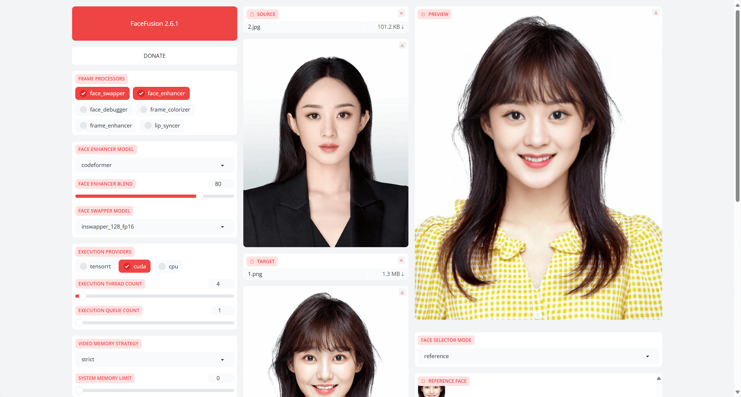 图片[1]-AI一键换脸，唇形同步整合包 —Facefusion-2.6.1最新版本-子青资源网
